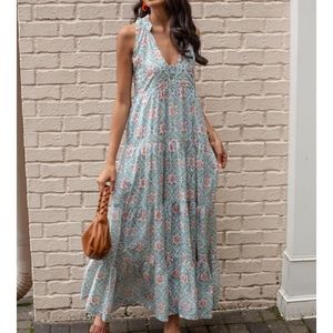 NWT Vintage Ibiza floral maxi dress M